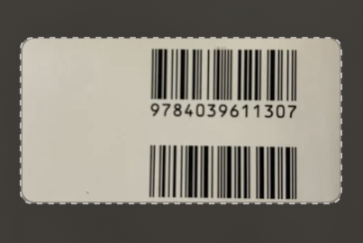 バーコード読み取り開始画面